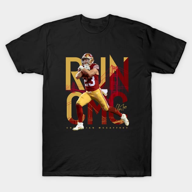 Christian McCaffrey T-Shirt by Juantamad